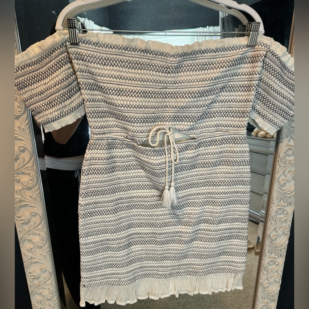 Off the shoulder mini dress
